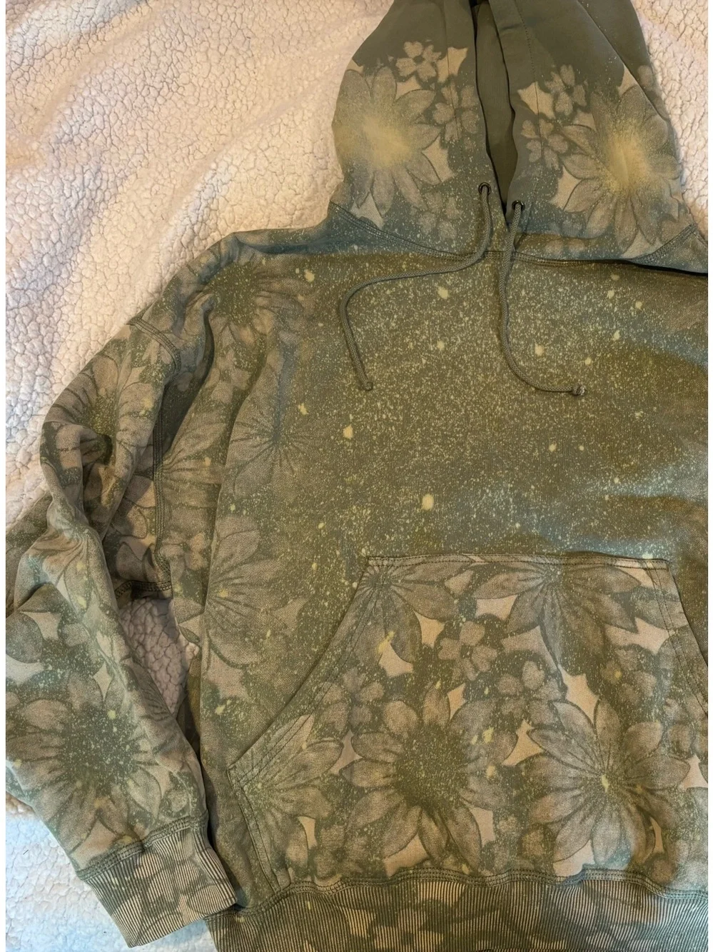 Free People Movement final call graffiti graphic hoodie XL EUC